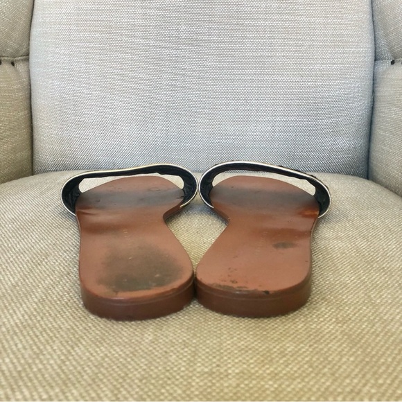 Zara Trafaluc zebra black and cream woven sandals size 40 8.5 - Picture 5 of 10